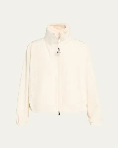 Moncler Pervenche 3-in-1 Short Down Jacket In White