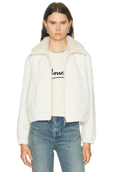 Moncler Pervenche Jacket In White