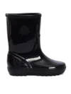 Moncler Petit Kicks Stream Rain Boots In Black