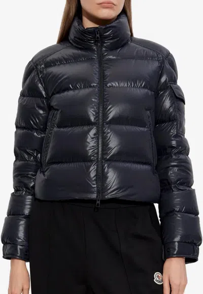 Moncler Petra Cropped Down Jacket In Black