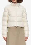 Moncler Petra Cropped Down Jacket In Brown