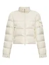 Moncler Petra Short Down Jacket In Neutral