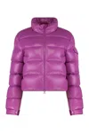 Moncler Petra Nylon Short Down Jacket In Pink