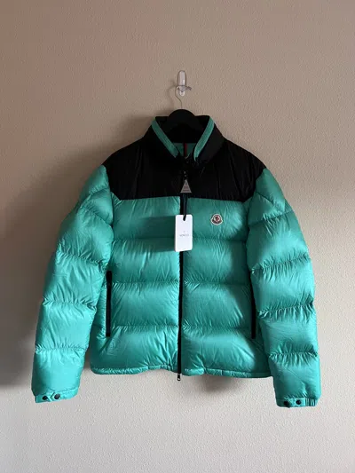 Pre-owned Moncler Peuplier Puffer Jacket In Green