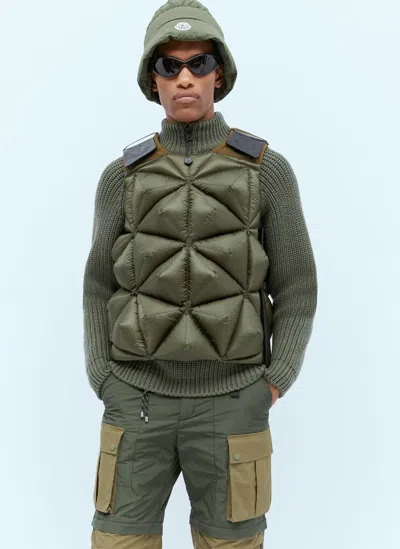 Moncler Pharrell Williams Holly Down Vest In Green