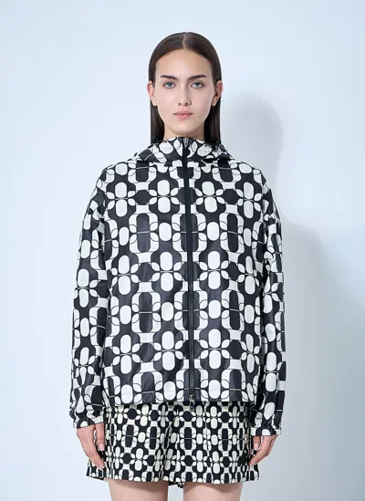Moncler Pichon Printed Jacket In Black