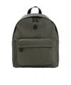 Moncler Pierrick Backpack Front Pocket Adjustable Straps Handle In Green