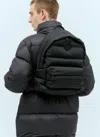 Moncler Pierrick Logo Patch Padded Backpack In Black