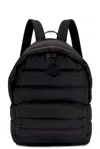 Moncler Pierrick Logo Patch Padded Backpack In Black
