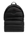 Moncler Pierrick Logo Patch Padded Backpack In Negro