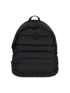 Moncler Pierrick Logo Patch Padded Backpack In Black  