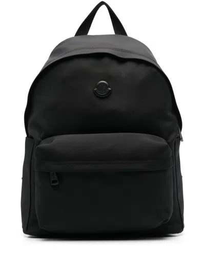 Moncler Pierrick Nylon Backpack In Black