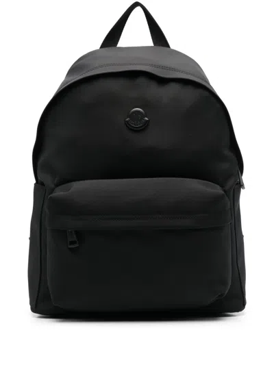 Moncler Pierrick Nylon Backpack In Black