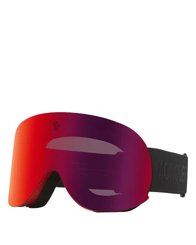 Moncler Pillow Shield Sunglasses, 172mm In Red