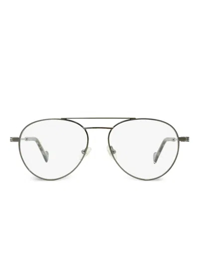 Moncler Pilot-frame Glasses In Grey
