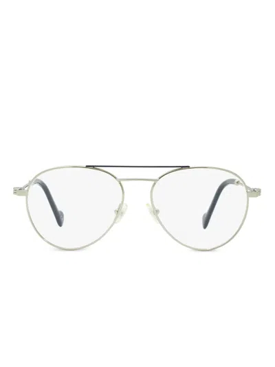 Moncler Pilot-frame Glasses In Brown