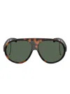 Moncler Pilot-frame Sunglasses In Brown