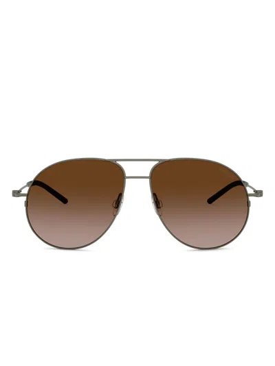 Moncler Pilot-frame Sunglasses In Grey