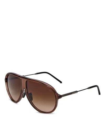 Moncler Pilot Sunglasses, 61mm In Brown