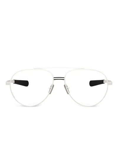 Moncler Pilot-frame Glasses In Silver