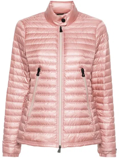 Moncler Pink And Purple Short Down Jacket For Women | Ss24 Season