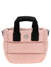 Moncler Micro Caradoc Quilted Nylon Bag In Pink