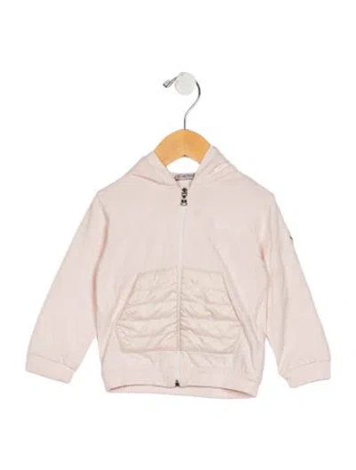 Pre-owned Moncler Babies' Pink Casual Jacket With Zip Closure And Hood