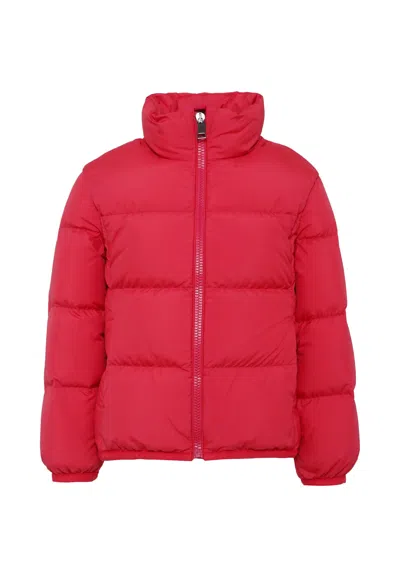 Moncler Kids' Pink Cermasa Down Jacket For Girl With Logo
