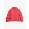 Moncler Pink Cermasa Padded Shell-down Jacket 4-14 In Red