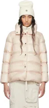 Moncler Pink Cochevis Down Jacket In 529 Mother Of Pearl