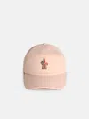 Moncler Pink Cotton Cap In Pink