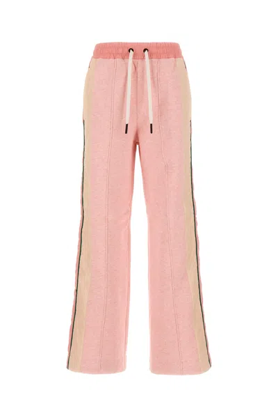 Moncler Pink Cotton Joggers In 51d