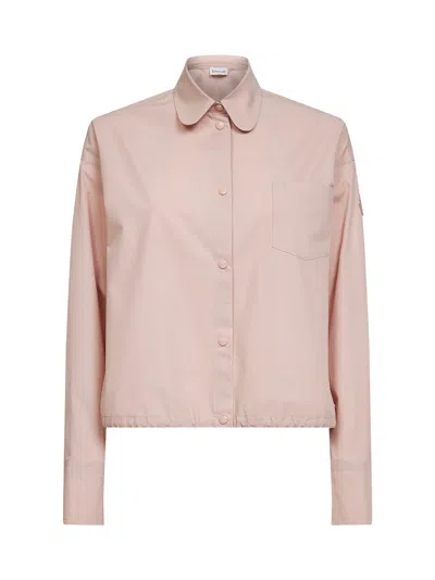 Moncler Pink Cotton Poplin Shirt