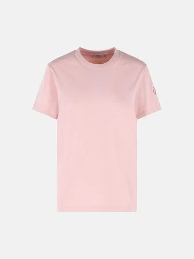 Moncler Pink Cotton T-shirt