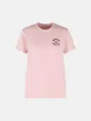 Moncler T-shirt With Embroidery In Pink
