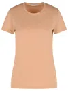 Moncler Pink Cotton T-shirt Women In Pink