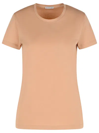 Moncler Pink Cotton T-shirt Women