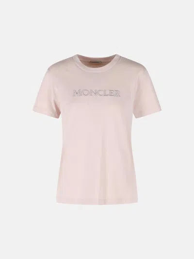 Moncler Short-sleeved T-shirt In Pink