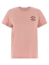 Moncler T-shirt With Embroidery In Pink