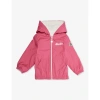 MONCLER MONCLER PINK EVANTHE BRAND-PATCH SHELL JACKET 12-36 MONTHS