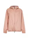 Moncler Fegeo Hooded Tech Windbreaker Jacket In Pink