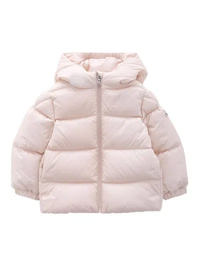 Moncler Kids' Pink  Hooded Down Jacket