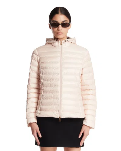 Moncler Pink Igelhood Down Jacket In Pink Rosa   #ff81ad