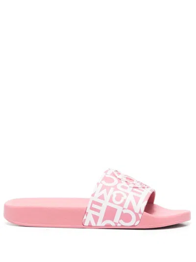 MONCLER PINK JEANNE SLIDES