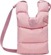 Moncler Pink Legere Down Shoulder Bag In 523 Pink