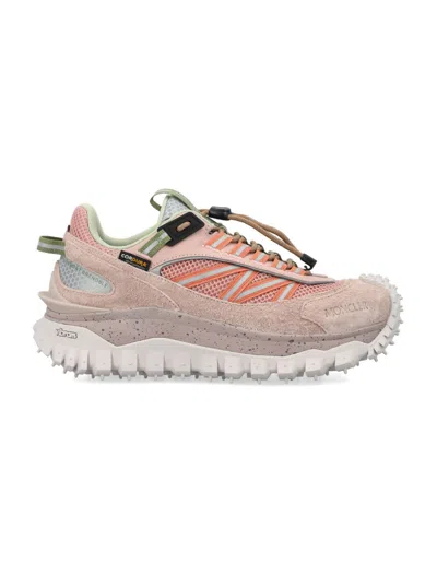 MONCLER PINK LOW TOP SNEAKERS