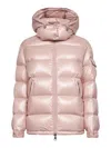 Moncler Womens Pink Maire Hooded Shell-down Jacket Xs In Pink