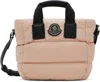 Moncler Pink Micro Caradoc Tote In 510