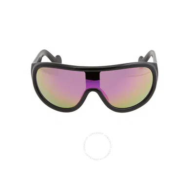 Moncler Pink Mirror Shield Unisex Sunglasses Ml0106 01u 00
