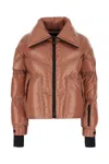 Moncler Puffer Design High Collar Down Jacket In Bordeaux